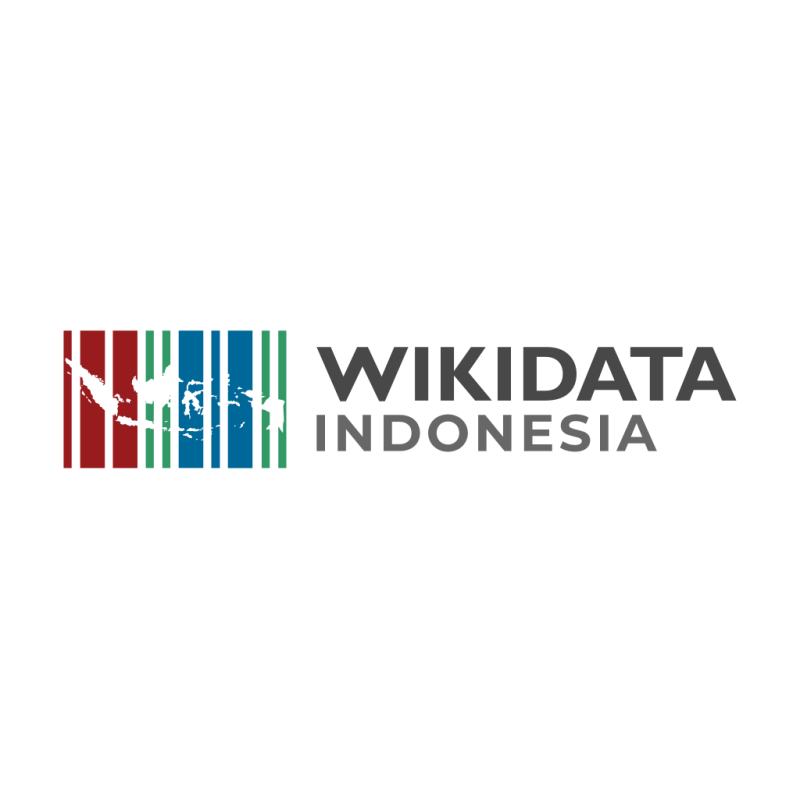 Stiker Logo Wikidata Indonesia (Transparan)