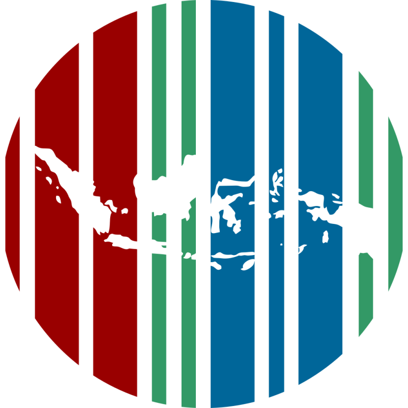 Stiker Logo Wikidata Indonesia Bulat