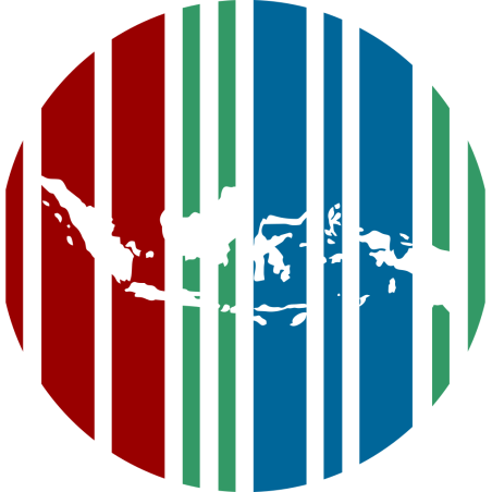 Stiker Logo Wikidata Indonesia Bulat